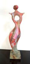 KURYLO, ANDRIY (Ukrainian, b. 1966), 'Silhouette' a hot formed glass sculpture with opaque frosted