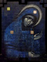 VLADYKA, SVYATOSLAV (Ukrainian, b.1975) "Don't cry for me mother", Blue / Akra Tapeinosis', block