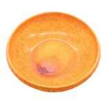 Pilkington's Royal Lancastrian - A large fiery orange glazed bowl, pattern no. 3246, impressed marks