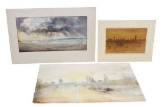 Three signed, unframed watercolours by Geoffrey Jenkinson, RCAMA (1925-2005), 'Chicago, Lincoln Park