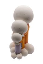 Doug Hyde Limited Edition cold cast porcelain sculpture 'Small, Medium, Large' with certificate
