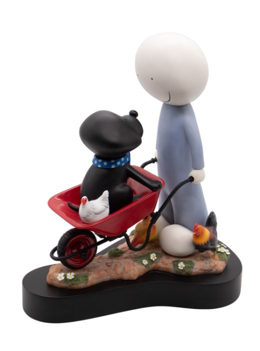 Doug Hyde limited edition cold cast porcelain sculpture 'Daisy Trail' 333/595 with certificate.
