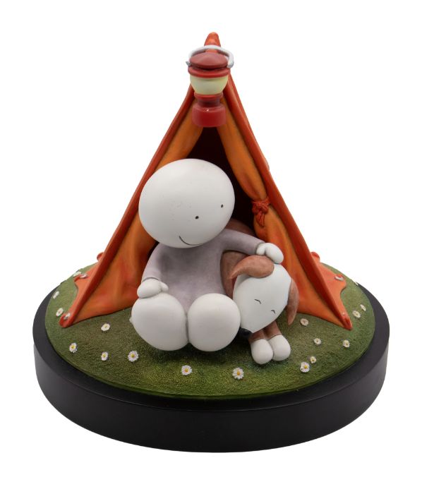 Doug Hyde limited edition cold cast porcelain sculpture 'Happy Campers' 152/350 with certificate.