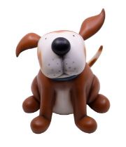 Doug Hyde Limited edition cold cast porcelain sculpture 'Walkies' with certificate 113/595 and