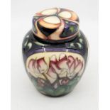 Moorcroft Pottery Limited Edition medium ginger jar and cover in 'Ashwood Gold' pattern. E