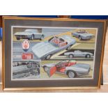 John Evans (20th Century) - A signed watercolour of Maserati interest, signed lower right and