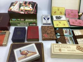 Antique and vintage card and parlour card games selection, to include sets of complete cards, song