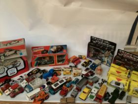 Vintage boxed  Good transformer toys, boxed cars, rolls Royce toy and many vintage die-cast toys