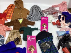 Pedigree Vintage Sindy doll outfits pieces and accessories, to include a full Pony club riding