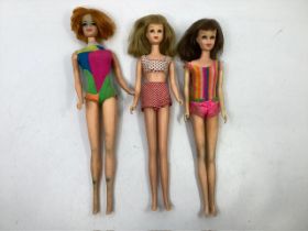 Martel Barbie Friends 1960s to include Vintage Francie x 2 and Stacey- the polka dot blonde