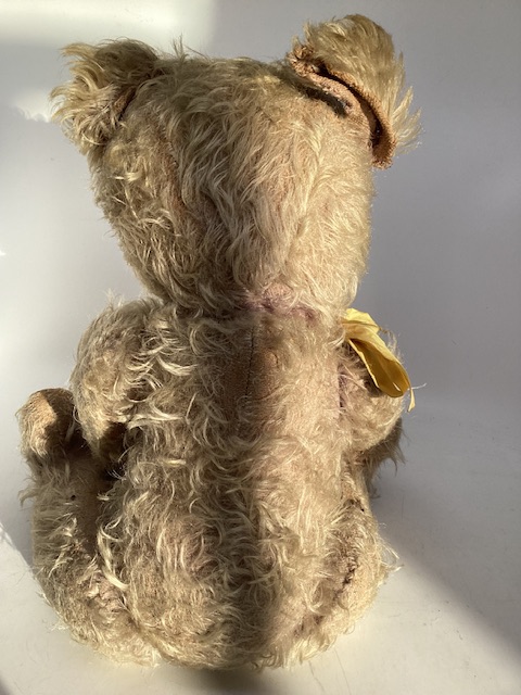 Antique early 20th WW1 era Teddy bear ;Likely J K Farnell, with a hump back construction- Originally - Bild 13 aus 14