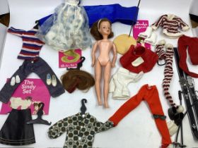 Pedigree Sindy 1966 Made in Hong Kong doll with original outfits. The doll is a waif and has