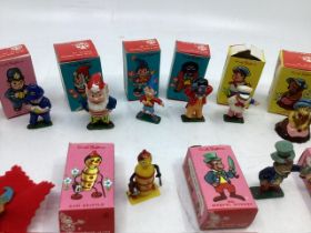 Louis Marx Miniature 1962 Enid Blyton Noddy book character plastic Painted boxed figures, to include