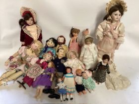 Modern artist porcelain dolls and many other vintage pieces to include Palitoy Archie Andrew’s