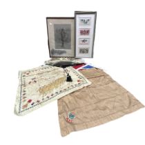 First world war memorabilia to include three handkerchiefs, one with "it's a long way to Tipperary",