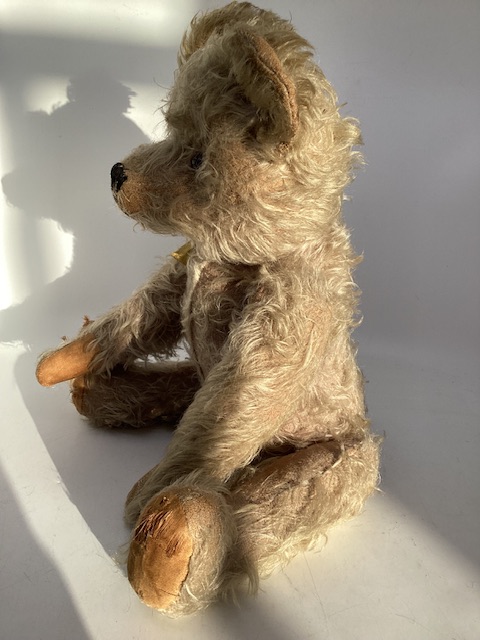 Antique early 20th WW1 era Teddy bear ;Likely J K Farnell, with a hump back construction- Originally - Bild 14 aus 14