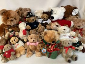 Vintage teddy bears and plush toys inc Harrods teddy bear large selection in various sizes including