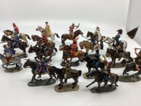 Del Prado Cavalry weighty metal figures on horse back , historical regimental and others( a