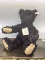 Steiff Fine mohair Vintage teddy Bear 1912 Titanic black bear replica in box 631/3000 tall black