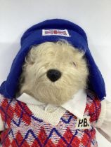 Paddington Bear , with rare golfer outfit,Gabrielle designs  -the rarer vintage 14” tall Golfer,