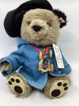 Steiff Paddington Bear 662010 with white tag and medal standing bear with coat and hat 2008 model