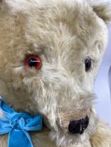 Vintage Very Large 27” Chiltern Teddy bear , with long arms with velvet pads and most claws, and