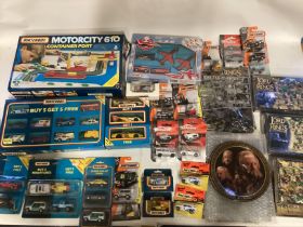 Large selection of Toys. To include old shop stock boxed matchbox car sets and Lord of the rings