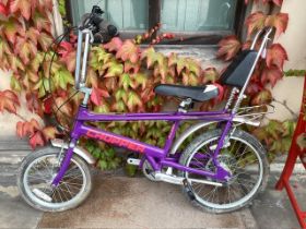 Raleigh Vintage chopper bicycle collectible ; Restoration pieces as in worn condition as shown;