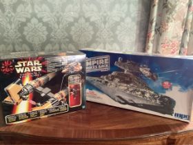 Vintage Star Wars toys sets to include a Hasbro  Podracer sealed unused set and a Star Wars Large