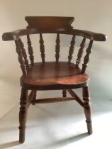 Childs Antique chair , smokers bow chair style , ideal for a large teddy bear or antique doll