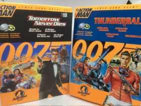 Vintage 1997 boxed Hasbro Action Man figures( unused ) James Bond Tomorrow never dies and