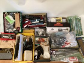 Large selection of Model railway train building parts , brass train sides, a full kit and many other