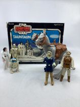 Palitoy Star wars vintage 1970s toy; Tauntan Mammal creature with box with a selection of related