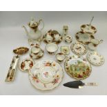 A collection of Royal Albert Old Country Roses together with Royal Crown Derby Posies and other