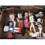 A collection of eight Betty Boop figures