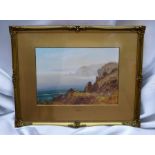 A framed watercolour by Arthur Suker (1857-1902), together with a watercolour by W.G. Cole