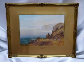 A framed watercolour by Arthur Suker (1857-1902), together with a watercolour by W.G. Cole