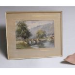 Harold Gresley (British, 1892-1967) watercolour 'Ashford in the Water', 27 x 37cm, framed and