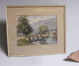 Harold Gresley (British, 1892-1967) watercolour 'Ashford in the Water', 27 x 37cm, framed and