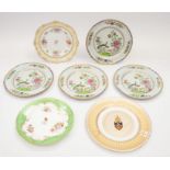 A collection of early to mid 20th century Copeland and Spode plates.