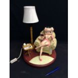 Betty Boop sitting in an armchair table lamp figure