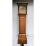 Isaac Goddard of London 8-day longcase clock with 12" brass dial with subsidiary seconds,