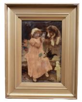 A crystoleum signed print by Arthur J Elsley by C.W.F. & Co Ltd No. 95