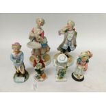 Late 19th/early 20th century Continental porcelain figures.