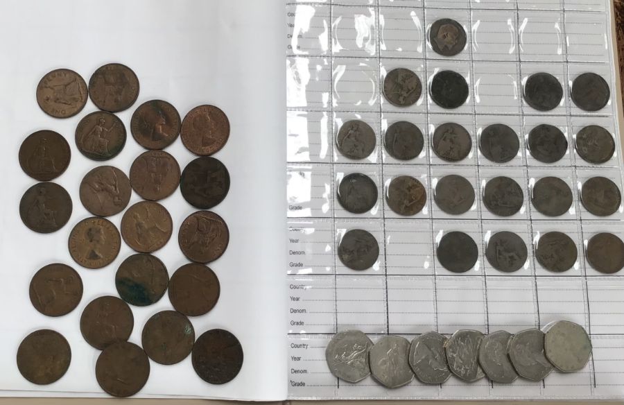 Collection of British and World Coins includes a quantity of George III Penny’s and Halfpenny’s, - Image 4 of 4