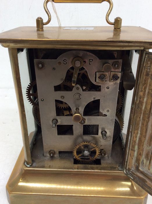 Four mantel clocks: 1. Bentima torsion or 400-day clock; 2. Smiths Enfield two-train mantel clock; - Image 7 of 7