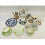 Collection of early 20th century blue and white china, tea wares 1930's decorative tea set along