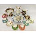 Collection of 19th & 20th century china. i.e Royal Crown Derby, Royal Albert porcelain pots and