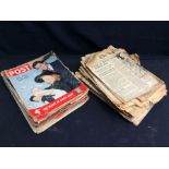 Collection of Early 20th century to mid 20th century newspapers and magazines