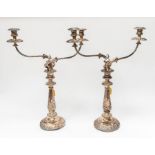 Pair of Old Sheffield plate candelabra